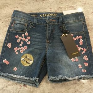 girls jean shorts